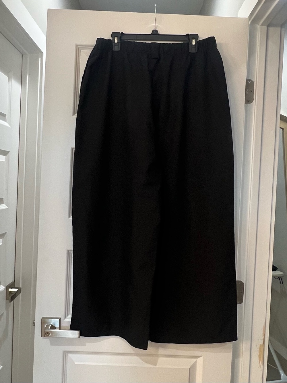 SHEIN Curve Women’s 1XL Black Wide Leg Elastic Waist Pants Plus Size